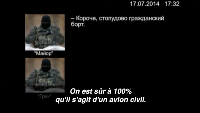Crash du vol MH17 en Ukraine : extrait d'une conversation entre rebelles pro-russes