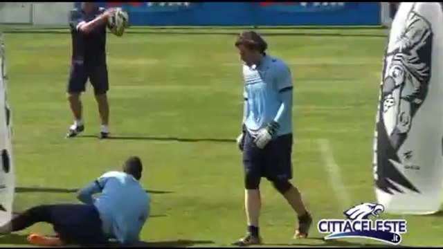 MARCHETTI GIOCA CON I PIEDI - 18 LUGLIO 2014 - SS LAZIO AURONZO