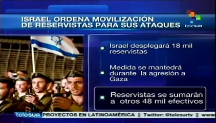 Israel desplegará otros 18 mil reservistas