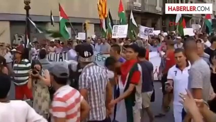 İsrail, İspanya'nın Birçok Kentinde Protesto Edildi