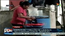 Peruanos cuestionan privatización de los servicios de agua potable
