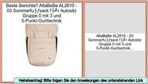 Spiel AltaBeBe AL2610 - 03 Sommerfußsack für Autositz Gruppe 0 mit 3 und 5-Punkt-Gurttechnik