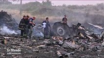Les débris de l'avion de la Malaysia Airlines
