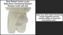 Shopping Deals Sarah Louise Baby-Boys Christening Baptism Romper Outfit with Hat