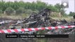 Footage of MH17 wreckage in Ukraine