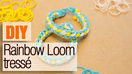 Bracelet élastique tressé Rainbow Loom - DIY bijou