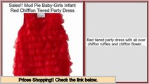 Cheap Deals Mud Pie Baby-Girls Infant Red Chifffon Tiered Party Dress