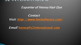 S2 International : Henna Hair Dye suppliers