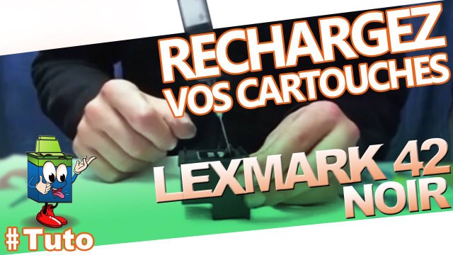 Comment recharger une cartouche d'encre Lexmark 42 noire