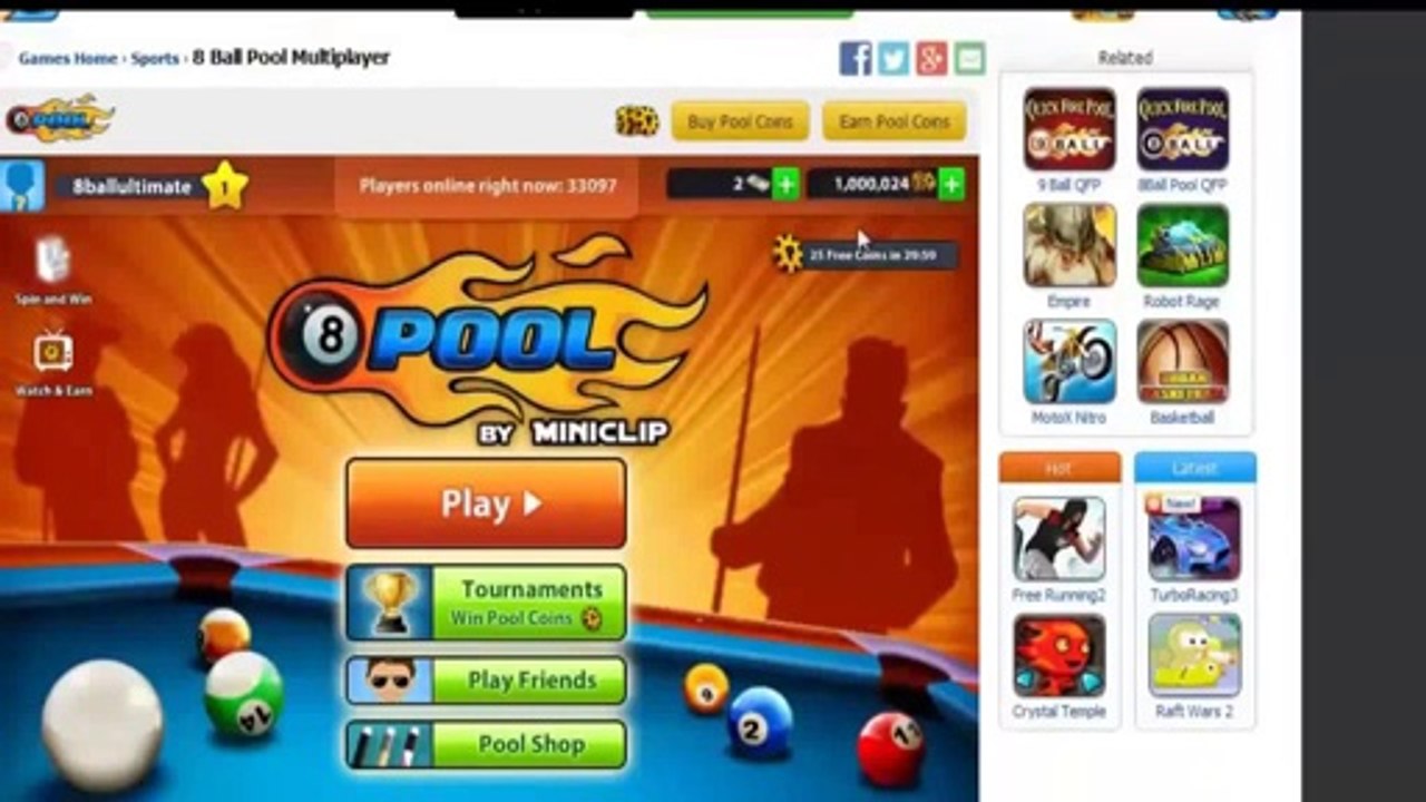 8 Ball Pool Hack [JULY 2014] [Working !!]