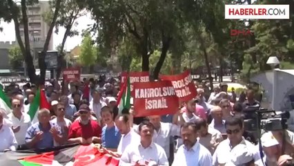 Kayseri'de İsrail'e Cami Çıkışı Protesto