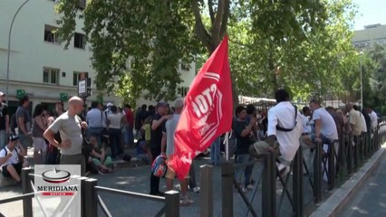 Presidio movimento per la casa a Piazzale Clodio: “libertate Faggiano e Di Vetta”