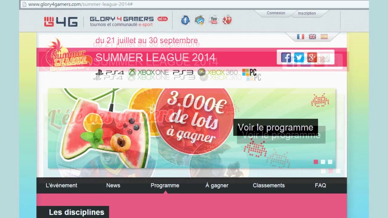 Summer League 2014 - 3 000€ de dotations !