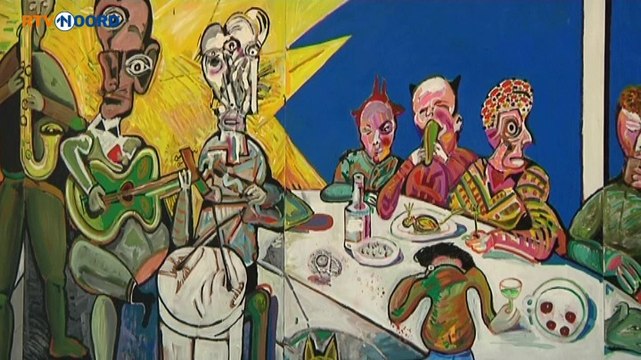 Schilderij Lucebert weer als nieuw - RTV Noord