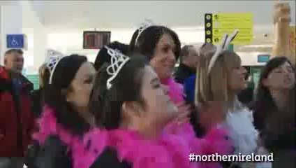 Flash Mob Choir A special Northern Ireland welcome - this is how we do it