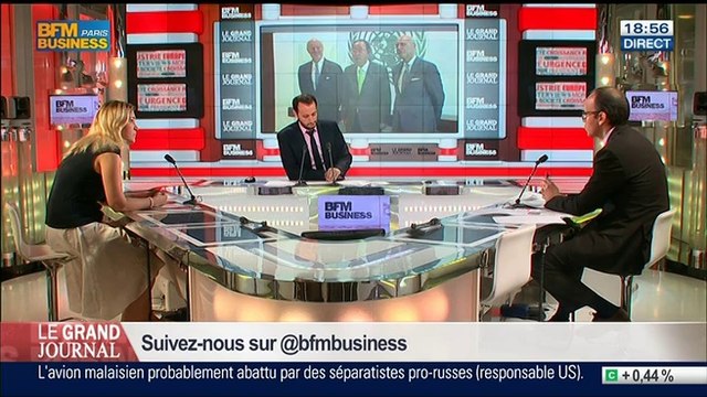 Tatiana Kastouéva-Jean et Benaouda Abdeddaïm, dans Le Grand Journal – 18/07 4/7