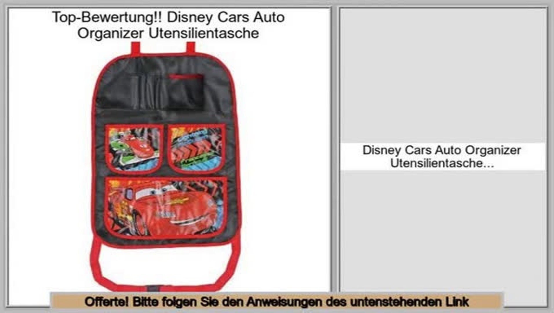 disney cars organizer