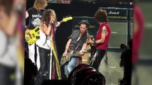 Johnny Depp Takes The Stage with Aerosmith in Massachusetts