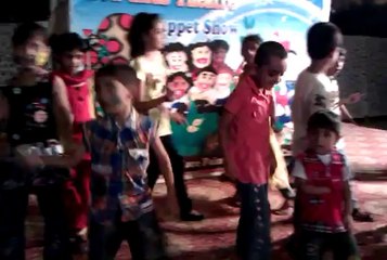 wasif dance with kids at expo center karachi