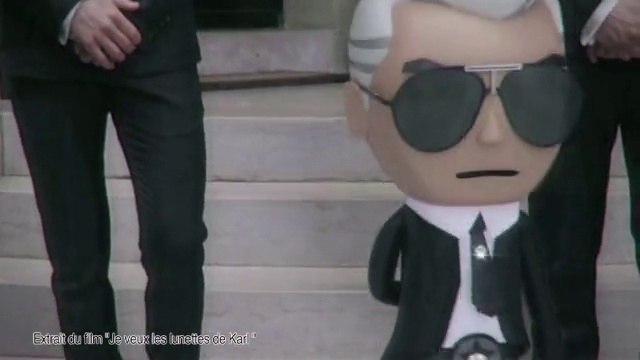 Exclu vidéo: un jeu vidéo pour enlever ses lunettes à Karl Lagerfeld !