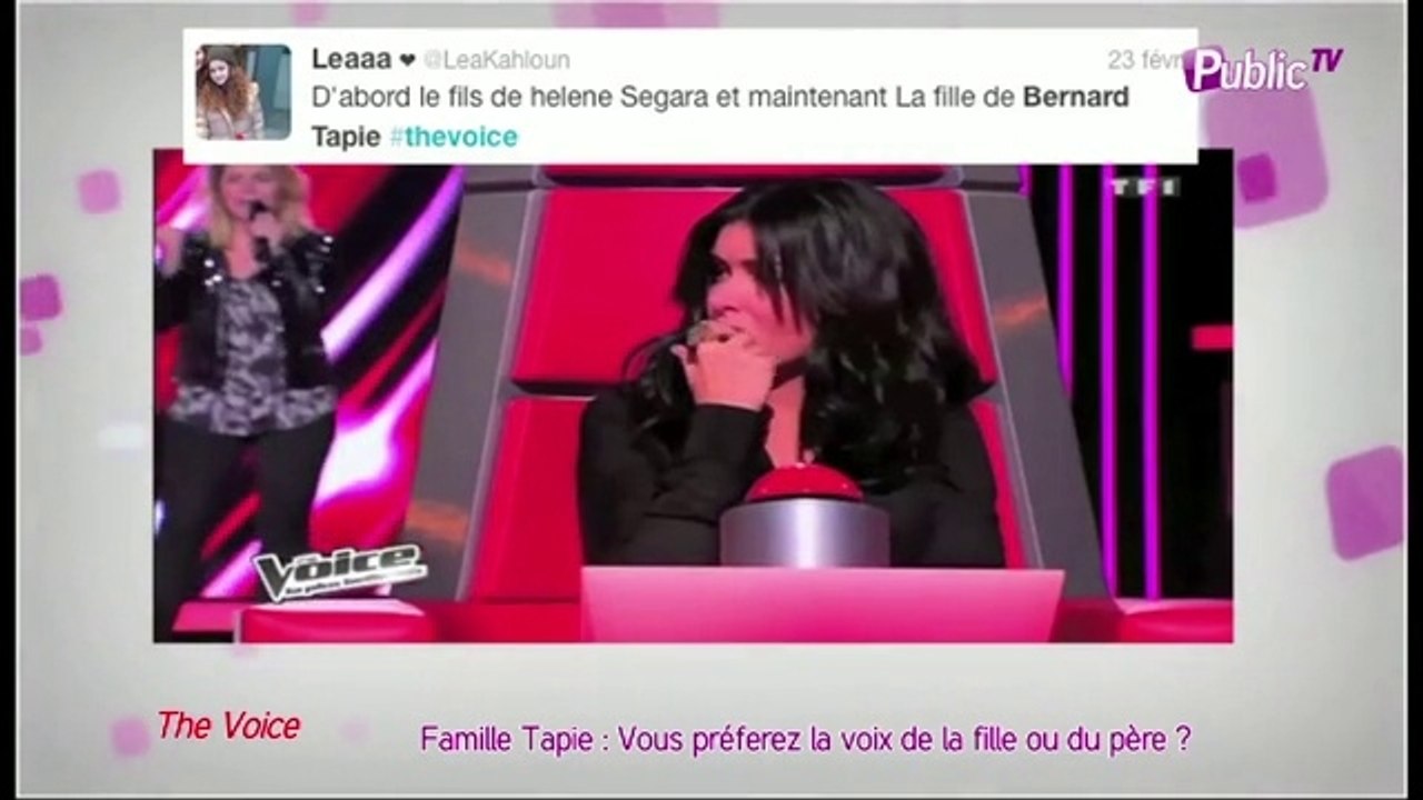 Public Zap : Sophie Tapie VS son père Benard Tapie : quel chanteur préférez-vous?