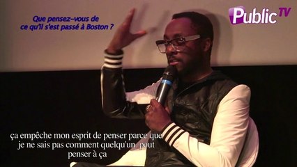 Exclu vidéo : Will I AM est "pour le mariage gay" et "terriblement attristé" par le drame Boston !