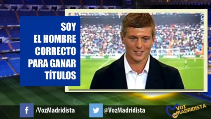 TONI KROOS REPARTIENDO ZASCAS EN SU PRESENTACIÓN