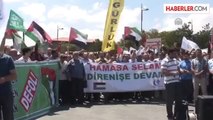 İsrail'in Gazze saldırılarının protesto edilmesi -