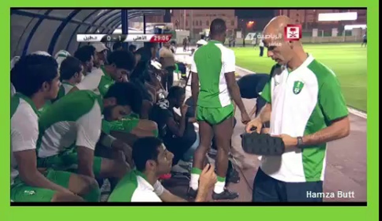 هدفين الاول والثاني من عمر السومة ومصطفى الكبير امام حطين ودية
