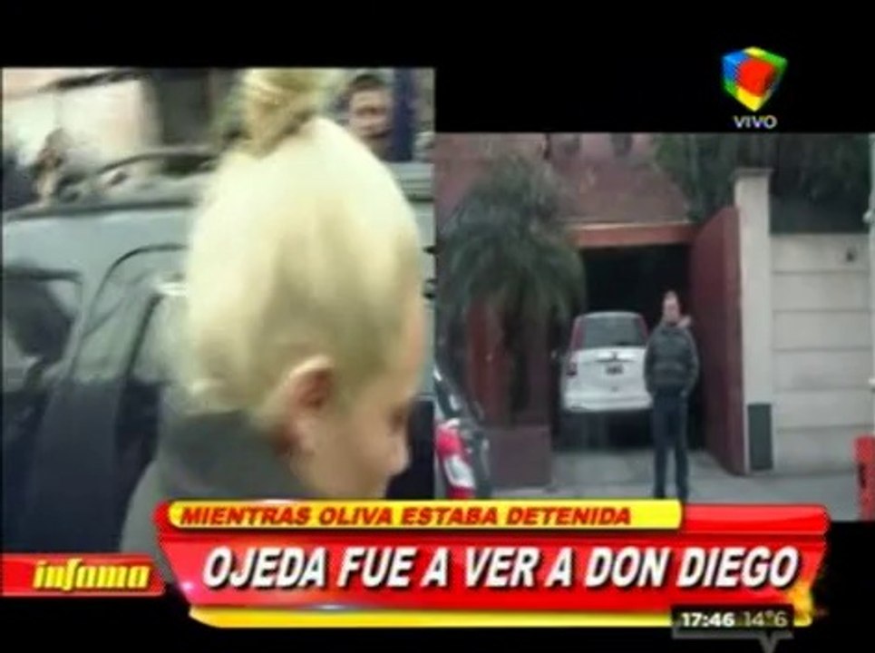 Pronto.com.ar Ojeda y Maradona a los besos