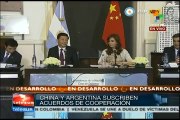 Acuerdos China-Argentina incluyen represas, trenes y barcos