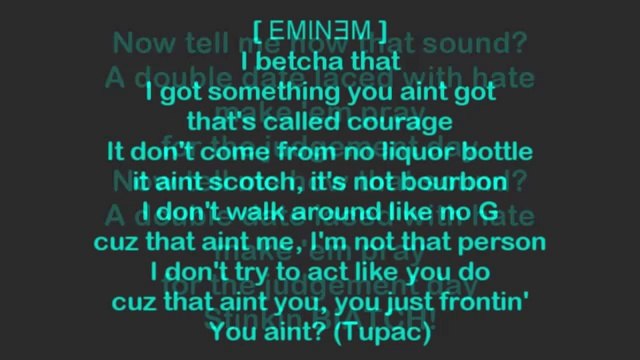 2Pac ft. Eminem - Soldier Like Me (Lyrics / Paroles)