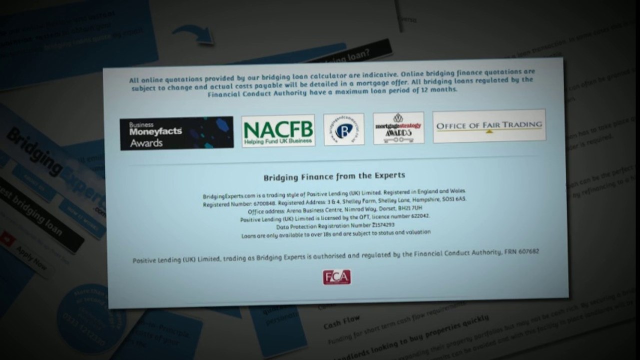 Bridging Loans With Unique, flexible and instant online quotation!