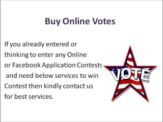 Buy Online Votes