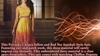Elegant Delightful and Royal Splendid Priyanka Chopra Bhagalpuri and Net Suit