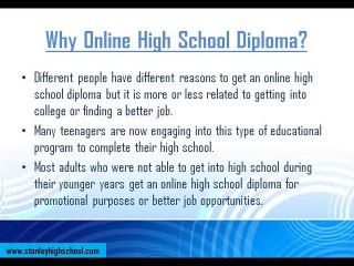 Online High School Diploma