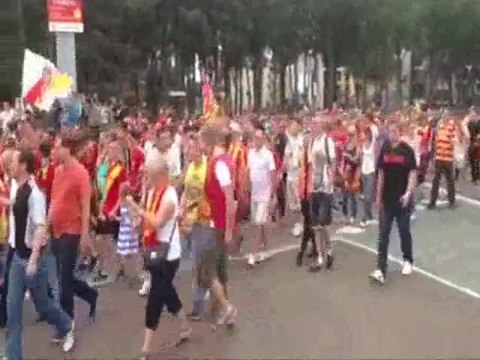 Manifestation de soutien au RC Lens, bloqué en Ligue 2