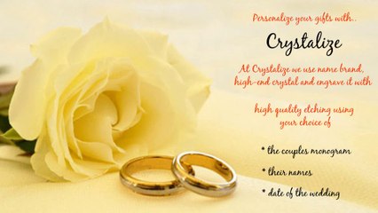 Crystalize Wedding Gifts