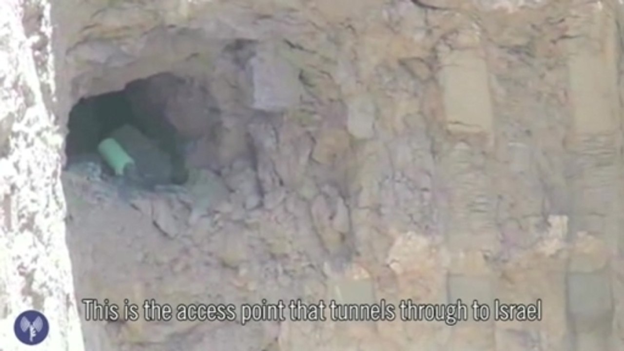 Israeli army says it uncovers militants' tunnel in Gaza