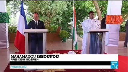 Visite de François Hollande au Niger _ un déplacement axé sur la lutte anti-terroriste au Sahel_(360p)