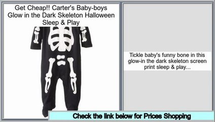 Clearance Carter's Baby-boys Glow in the Dark Skeleton Halloween Sleep & Play