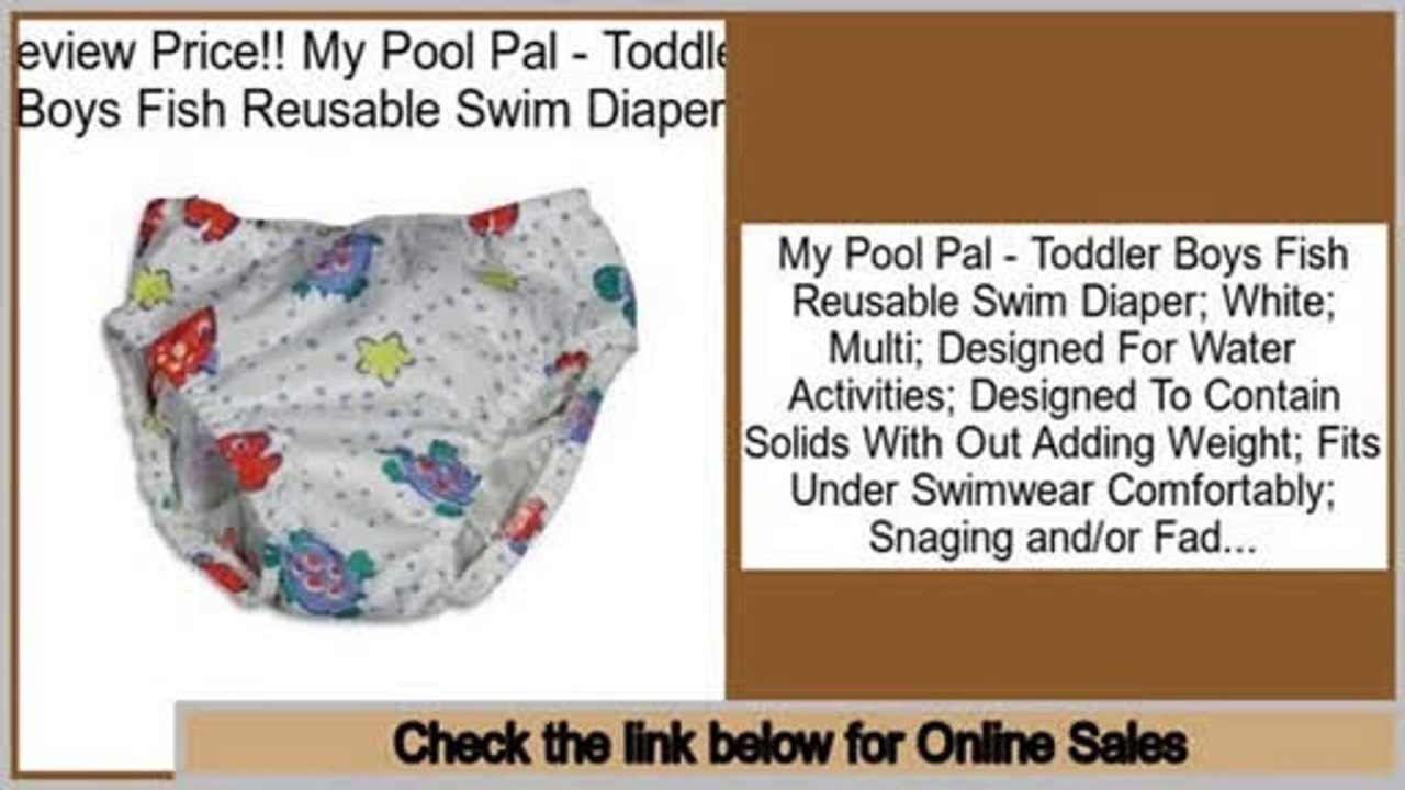 Compare Prices My Pool Pal - Toddler Boys Fish Reusable Swim Diaper