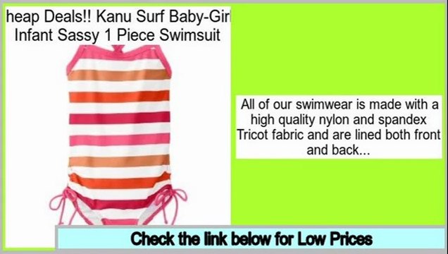 Best Value Kanu Surf Baby-Girls Infant Sassy 1 Piece Swimsuit