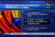 Relaciones bilaterales entre China y Venezuela son sólidas desde 1974