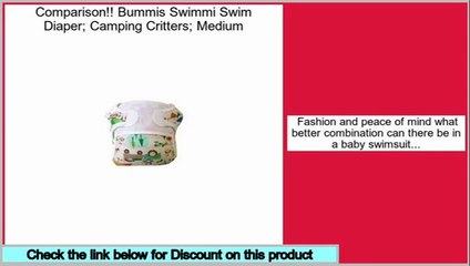 Efficient Bummis Swimmi Swim Diaper; Camping Critters; Medium