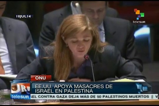 Estados Unidos apoya ante la ONU ataques de Israel en Gaza