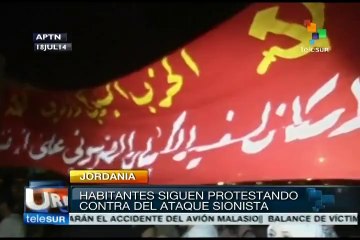 Jordania: ciudadanos se manifiestan contra ataque israelí a Gaza