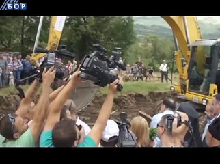 Postavljen kamen temeljac za granični prelaz Kadibogaz, 19. jul 2014.