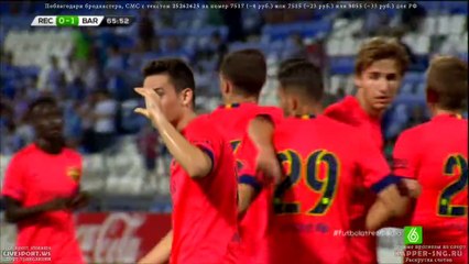 J.Roman goal (Recreativo 0-1 FC Barcelona)