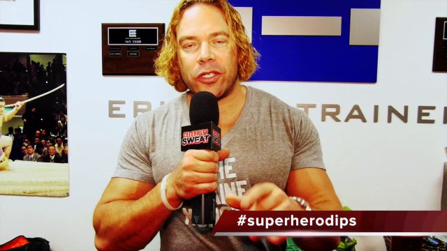 Csweat Training Tip - Superhero Dips with Eric the Trainer and his crew
